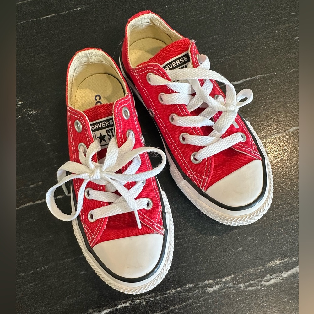Converse Kid’s Classic Red Canvas Sneakers 10.5
